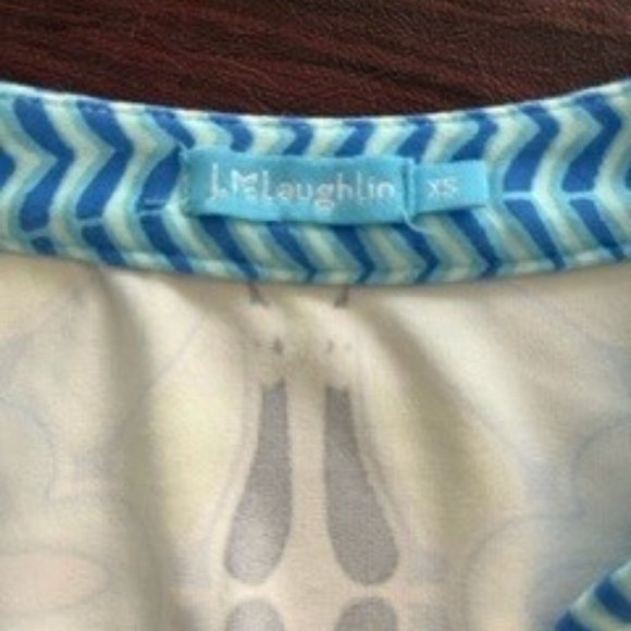 J. McLaughlin Blue Patterned Dress - Picture 3 of 3